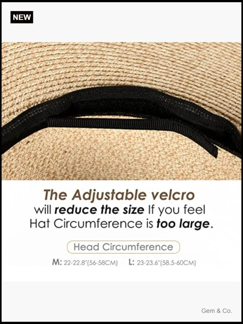 Wide Brim Straw Sun Hat UPF 80+ Packable Fedora Panama